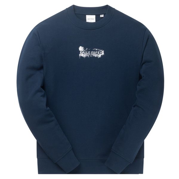 Daily Paper Scratch Logo Sweater Donker Blauw