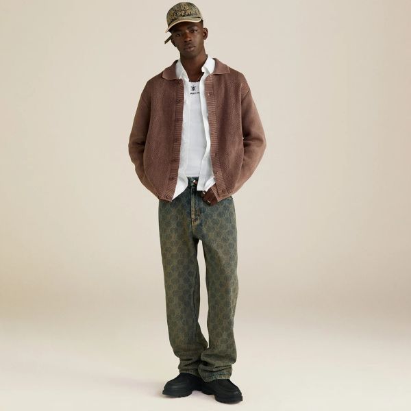 Daily Paper Shield Laser Washed Jeans Blauw