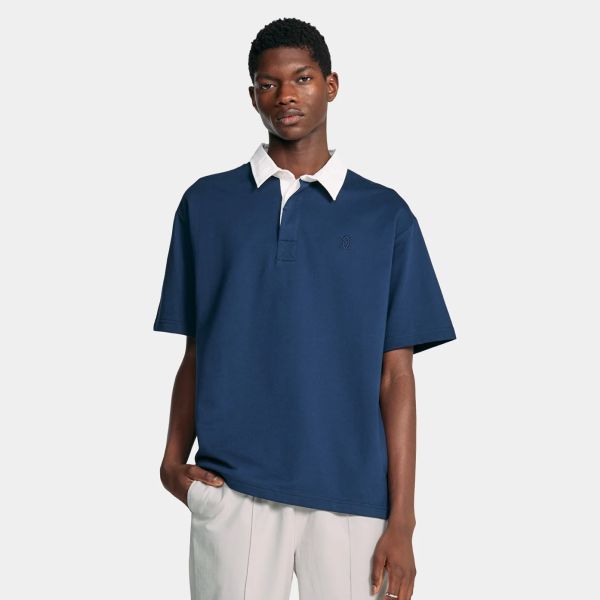 Daily Paper Shield Polo Blauw