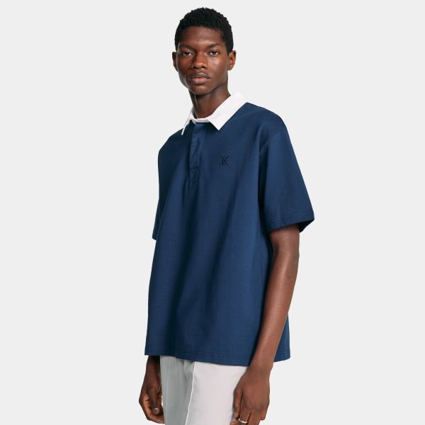 Daily Paper Shield Polo Blauw