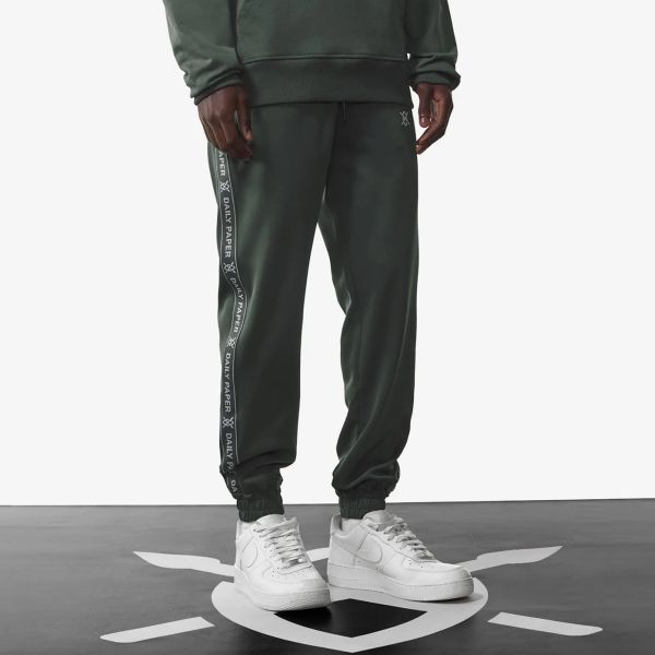 Daily Paper Tonal Etape Logo Broek Donker Groen