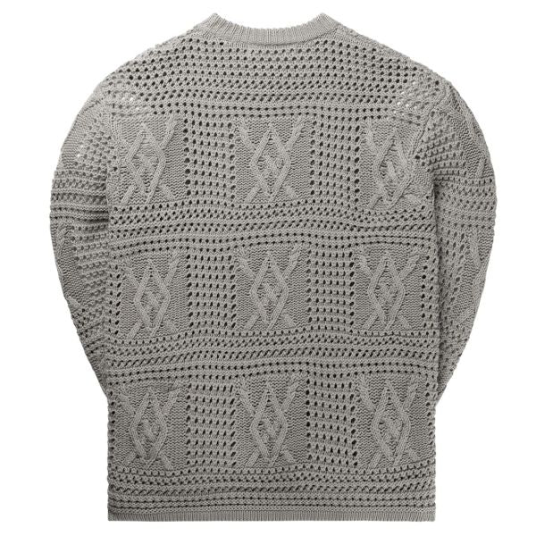 Daily Paper Zuberi Crochet Sweater Grijs
