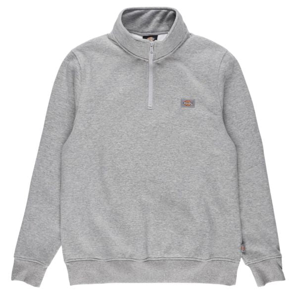 Dickies Oakport Quarter Zip Sweater Grijs