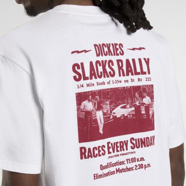 Dickies Slacks Rally T-shirt Wit
