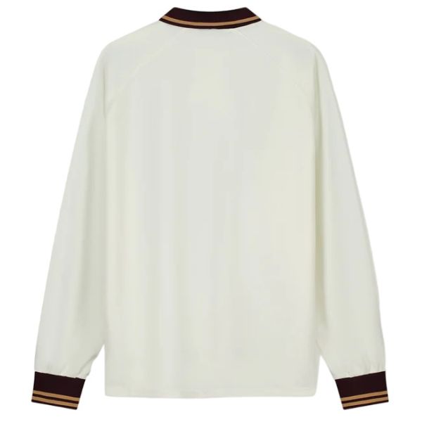 Don't Waste Culture Johan Football Longsleeve Polo Off White
