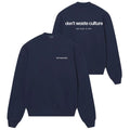 Don't Waste Culture Matt Sweater Navy