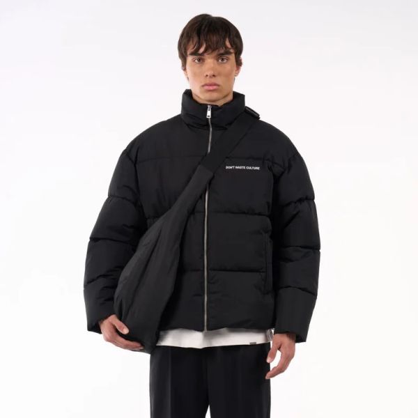 Don't Waste Culture Puff Bag Zwart