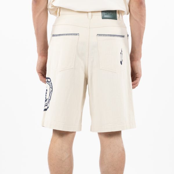 Drôle De Monsieur Art de la Table Korte Broek Off White