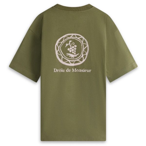 Drôle De Monsieur Art de la Table T-shirt Donker Groen