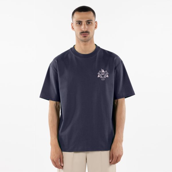 Drôle De Monsieur Blason T-shirt Navy