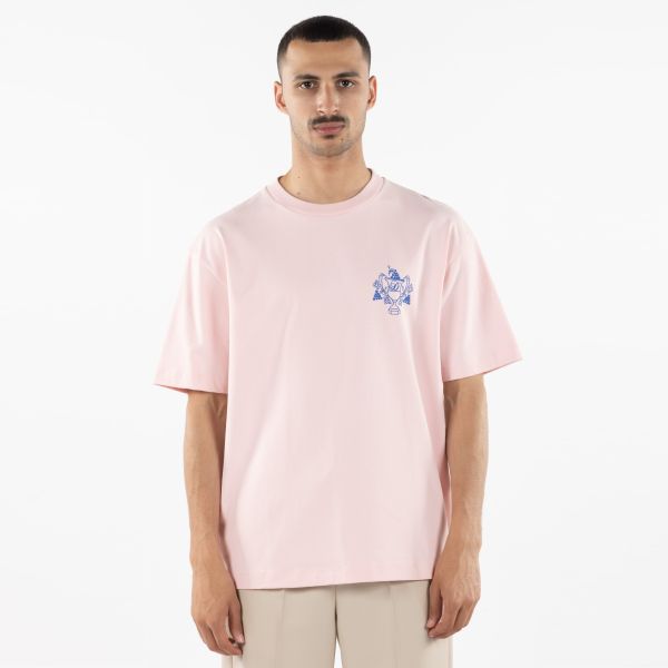 Drôle De Monsieur Blason T-shirt Roze