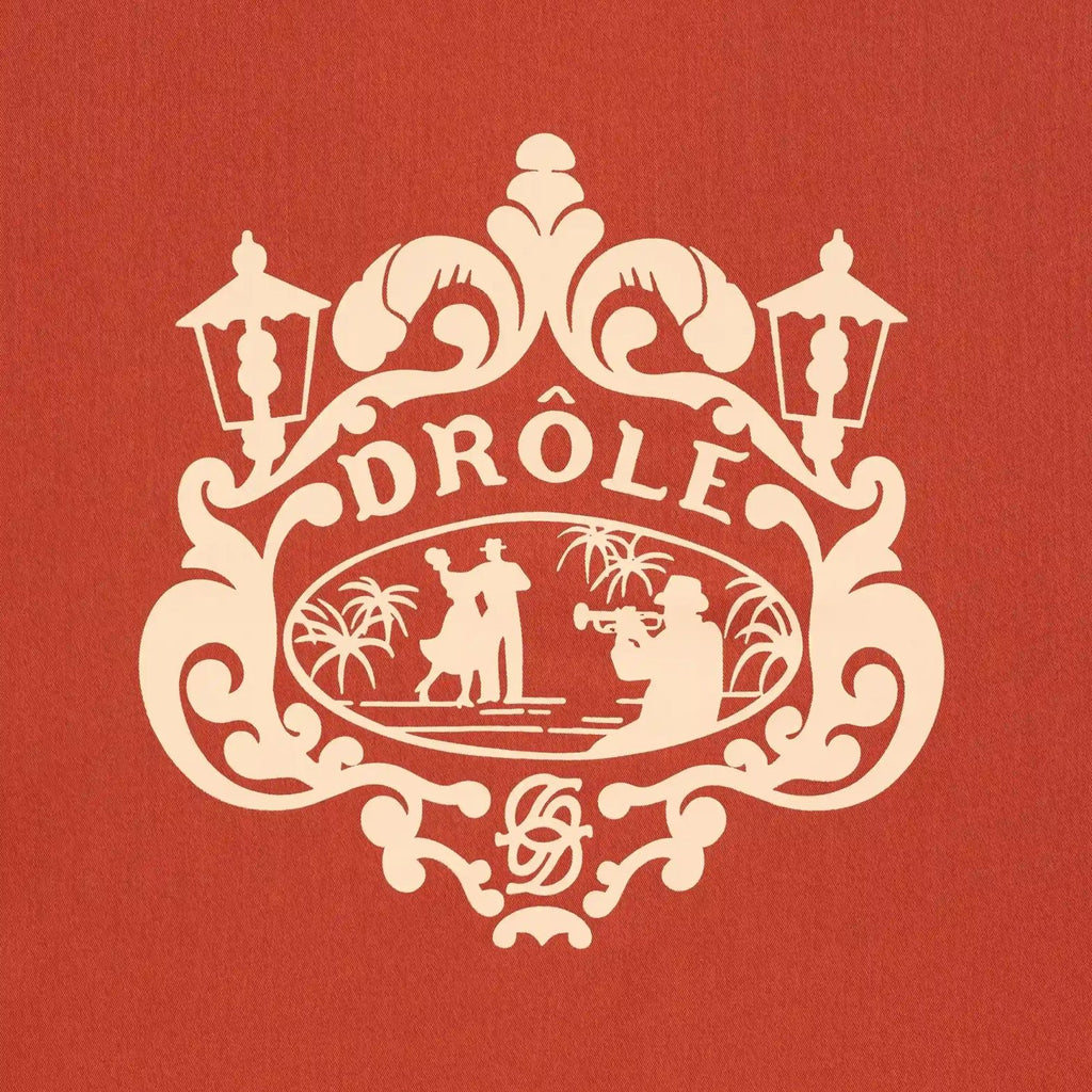 Drôle De Monsieur Brodée Danseurs Overhemd Rood