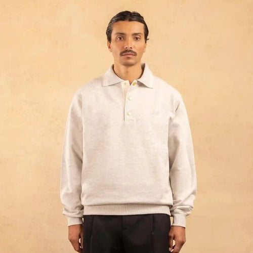 Drôle De Monsieur Drôle Polo Sweater Grijs
