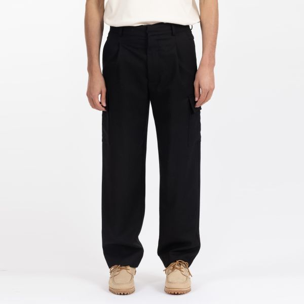 Drôle De Monsieur Flanelle Cargo Broek Zwart