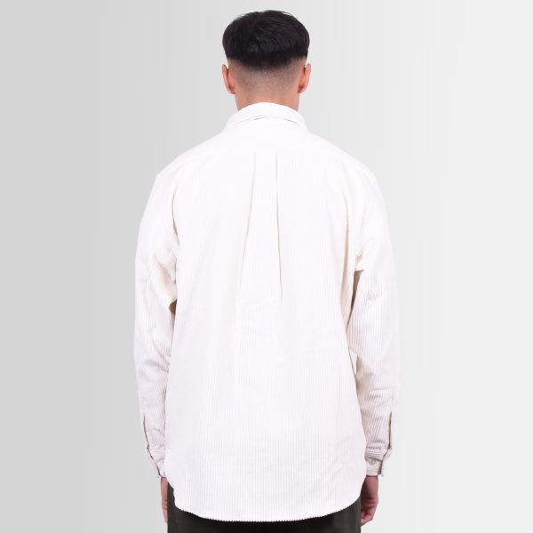 Drôle De Monsieur La Chemise Corduroy Overshirt Off White