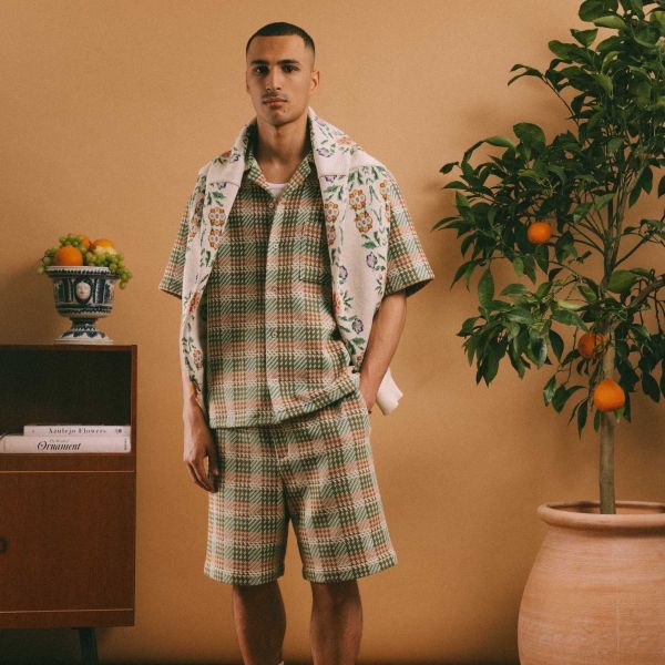 Drôle De Monsieur La Chemise Fantaisie Overhemd Groen