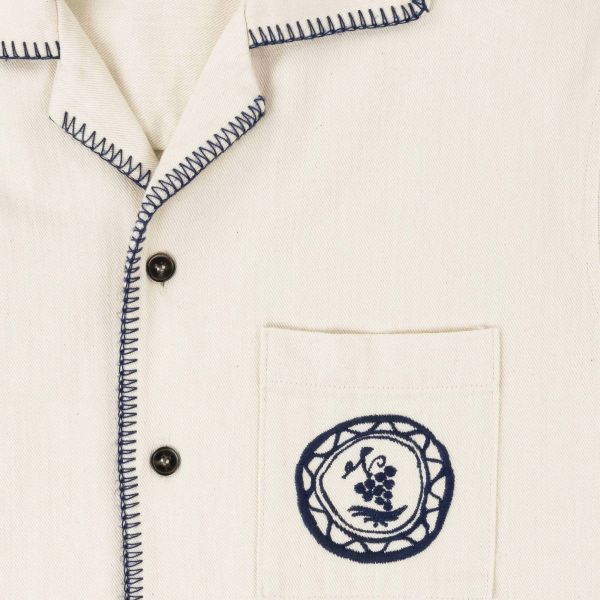 Drôle De Monsieur La Surchemise Art de la Table Overhemd Off White