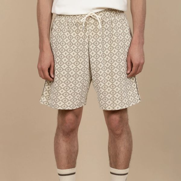 Drôle De Monsieur Le Velours Monogramme Korte Broek Beige