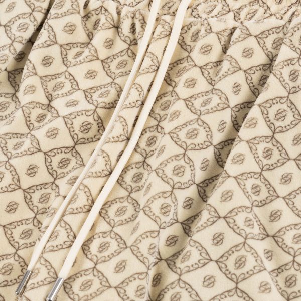 Drôle De Monsieur Le Velours Monogramme Korte Broek Beige