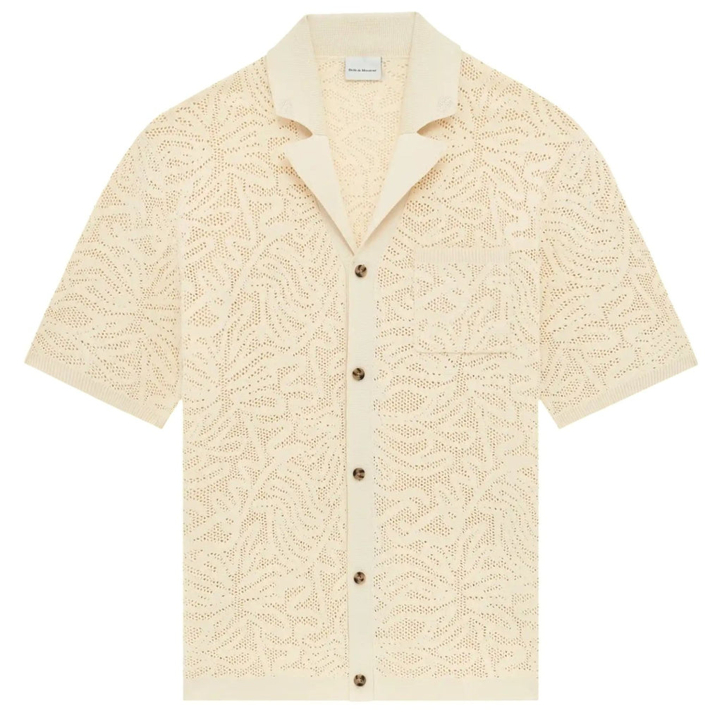 Drôle De Monsieur Maille Dentelle Overhemd Off White