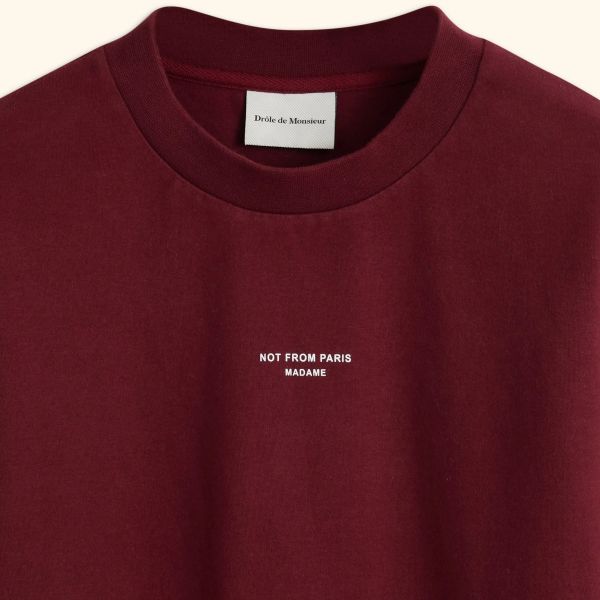 Drôle De Monsieur NFPM T-shirt Bordeaux