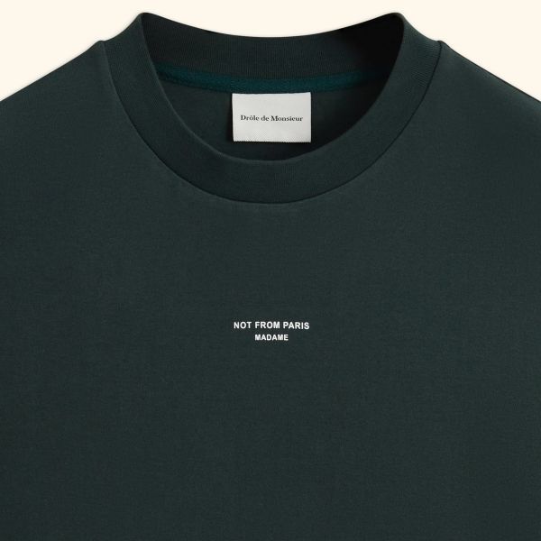 Drôle De Monsieur NFPM T-shirt Donker Groen