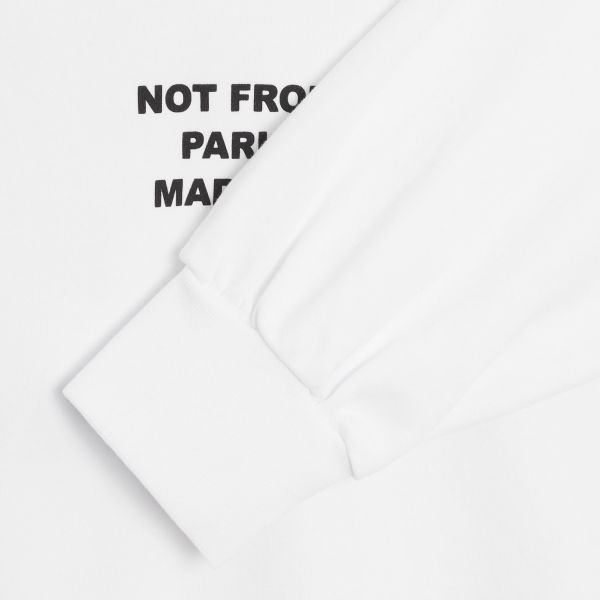 Drôle De Monsieur NFPM T-shirt Lange Mouw Wit