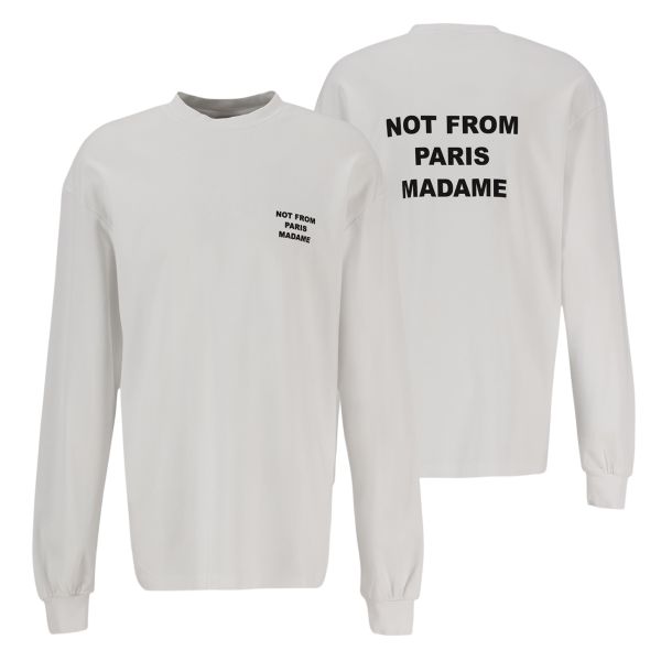 Drôle De Monsieur NFPM T-shirt Lange Mouw Wit