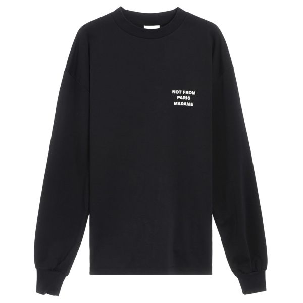 Drôle De Monsieur NFPM T-shirt Lange Mouw Zwart