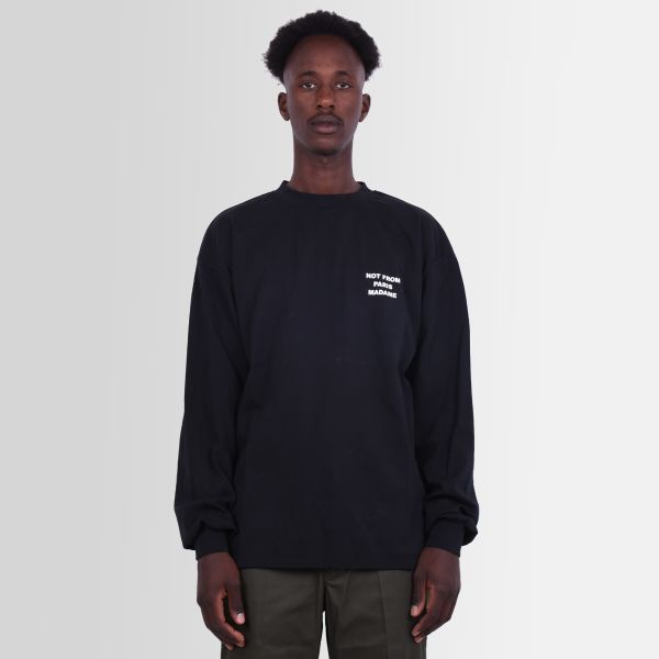 Drôle De Monsieur NFPM T-shirt Lange Mouw Zwart