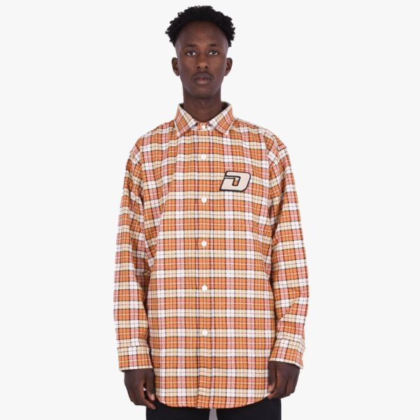 Drôle De Monsieur Patched Oversized Overhemd Oranje