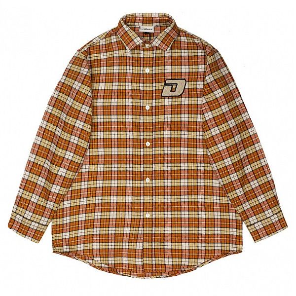 Drôle De Monsieur Patched Oversized Overhemd Oranje