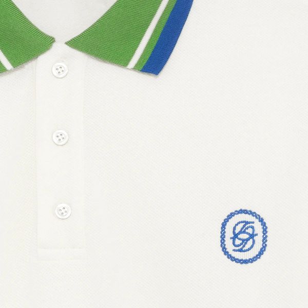 Drôle De Monsieur Pique Tresse Polo Off White