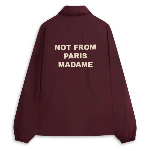 Drôle De Monsieur Polaire Slogan Vest Bordeaux