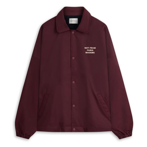 Drôle De Monsieur Polaire Slogan Vest Bordeaux