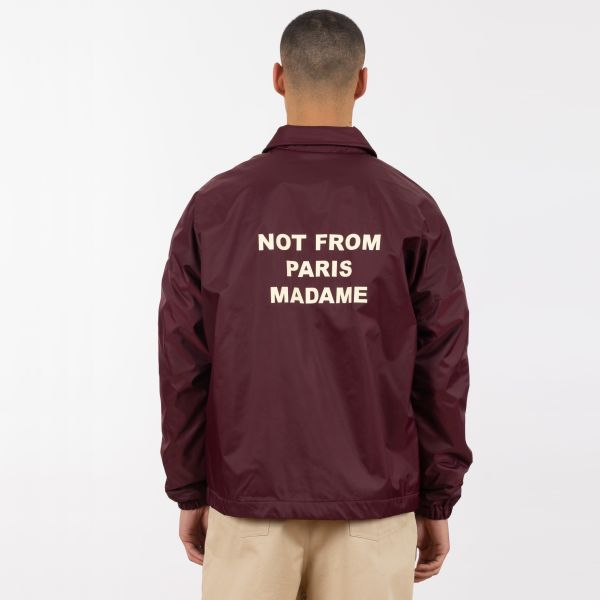 Drôle De Monsieur Polaire Slogan Vest Bordeaux