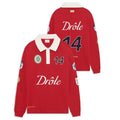 Drôle De Monsieur Racing Longsleeve Polo Rood