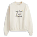 Drôle De Monsieur Slogan à Fleurs Sweater Off White