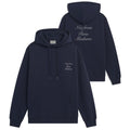 Drôle De Monsieur Slogan Calligraphy Hoodie Navy