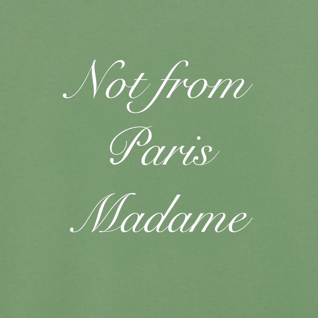 Drôle De Monsieur Slogan Calligraphy T-shirt Licht Groen