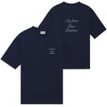 Drôle De Monsieur Slogan Calligraphy T-shirt Navy