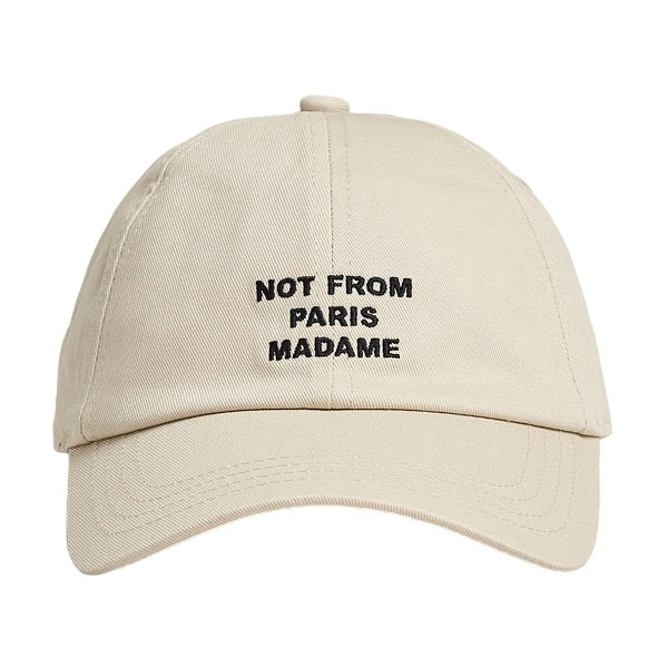Drôle De Monsieur Slogan Cap Beige