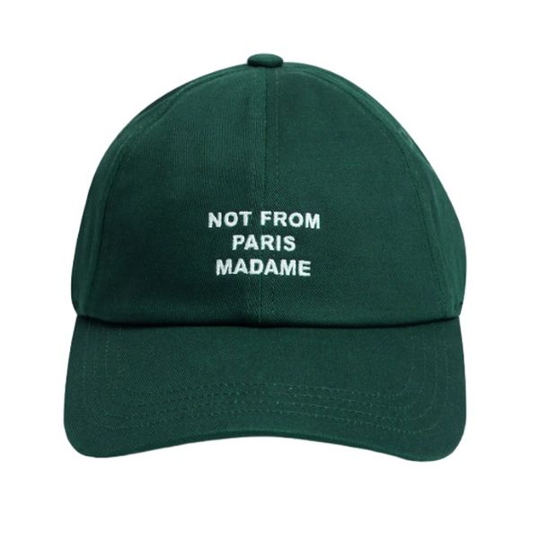 Drôle De Monsieur Slogan Cap Donker Groen