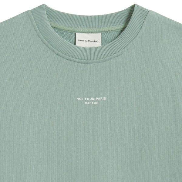Drôle De Monsieur Slogan Classique T-shirt Groen
