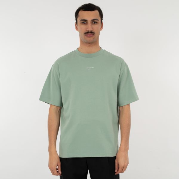 Drôle De Monsieur Slogan Classique T-shirt Groen