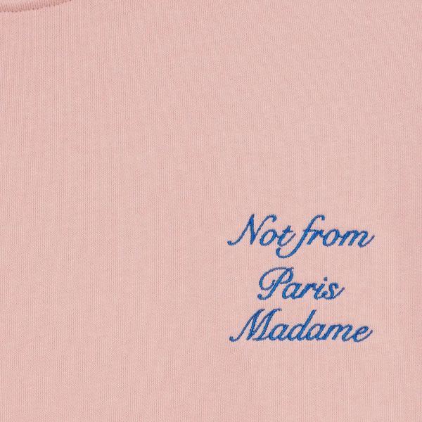 Drôle De Monsieur Slogan Cursive Sweater Roze