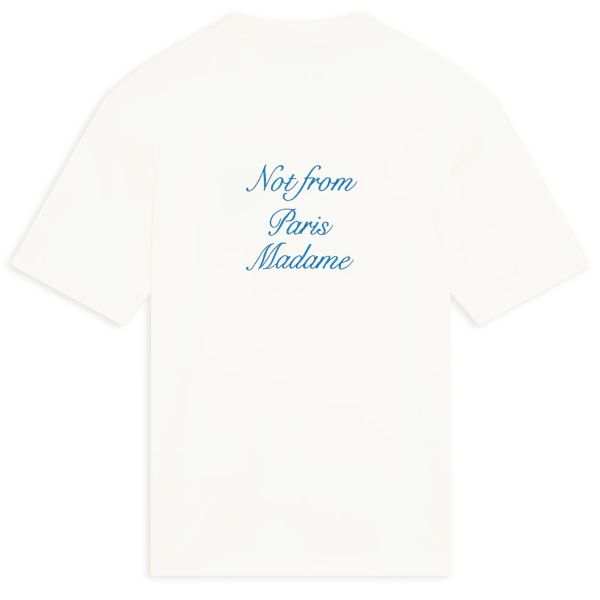 Drôle De Monsieur Slogan Cursive T-shirt Off White