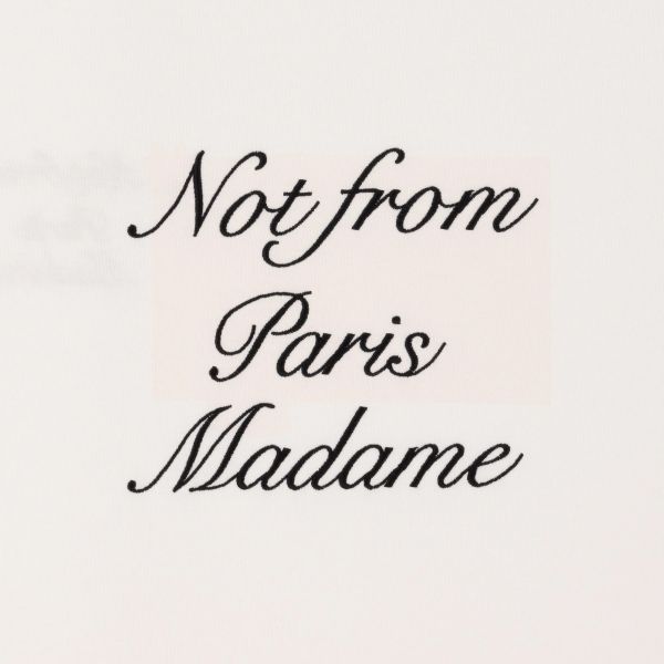 Drôle De Monsieur Slogan Cursive T-shirt Off White