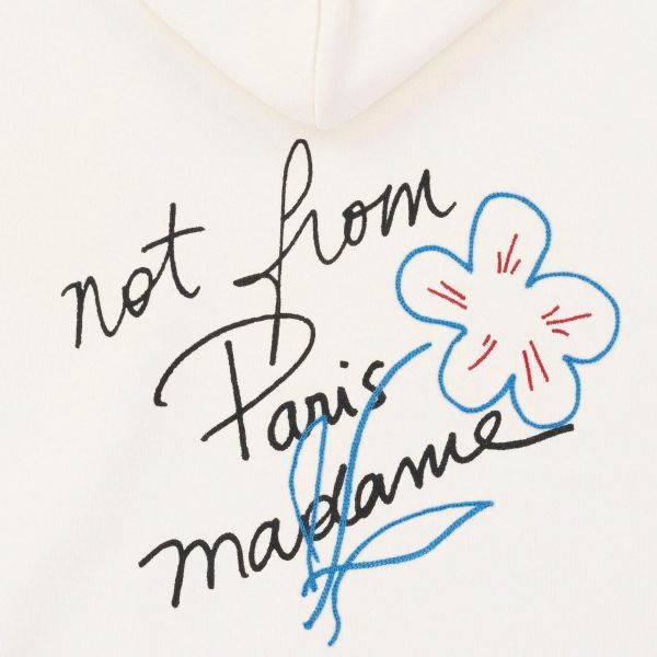 Drôle De Monsieur Slogan Esquisse Hoodie Off White