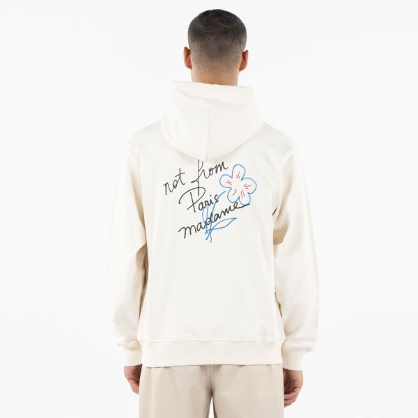 Drôle De Monsieur Slogan Esquisse Hoodie Off White